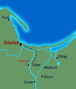 Map Vistula Delta